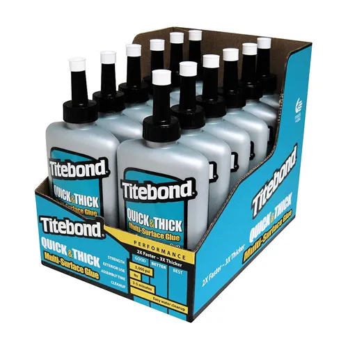 Titebond Quick & Thick Wood glue - 237 ml, Plastic Bottle
