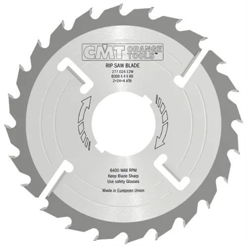 CMT Industrial Multi-rip Saw Blade with Rakers, Thick-kerf - D350x4,2 d70 Z26+6 MEC HW