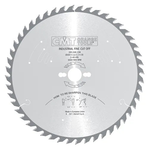 CMT Industrial Rip and Crosscut Saw Blade - D300x3,2 d30 Z36 HW Low Noise