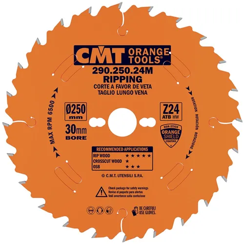 CMT Orange Rip Saw Blade - D260x2,8 d30 Z28 HW
