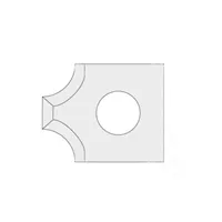 IGM N031 Reversible Knife HWM radius - 2xR5 16x17,5x2