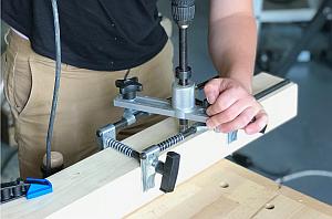 Quick mortise using only a drill