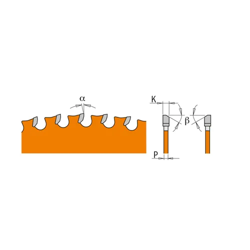 CMT Industrial Dry Cutter Steel Saw Blade - D254x2,2 d16 Z60 HW