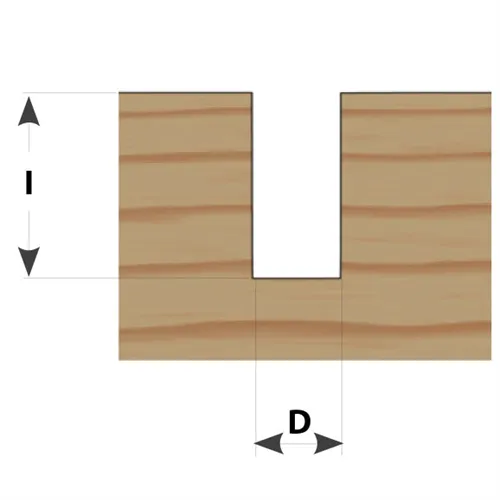 IGM M100 Straight Router Bit - D6x25 L68 S=8 HW