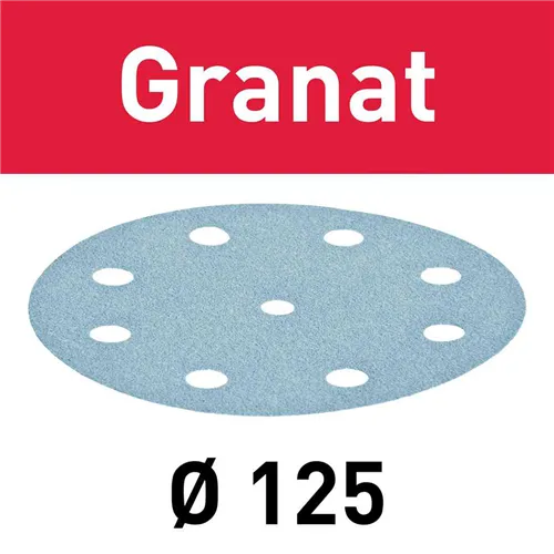 Festool Abrasive sheet STF D125/8 - P80 GR/10 Granat