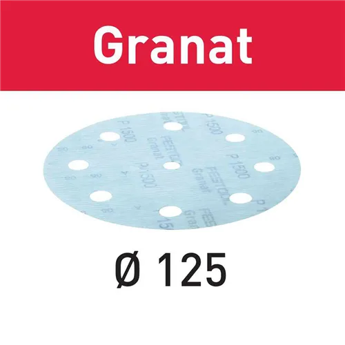 Festool Abrasive sheet STF D125/8 - P1500 GR/50 Granat