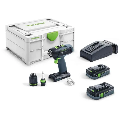 Festool Cordless drill T 18+3 HPC 4,0 I-Plus