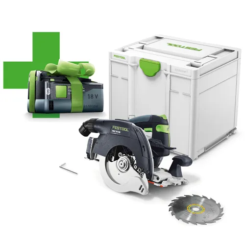 Festool Cordless circular saw HKC 55 EB-Basic-5,0 + 1x FREE BATTERY