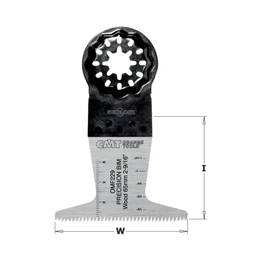 CMT Starlock Precision Cut BIM, Japanese Toothing for Wood, Long Life - 65 mm