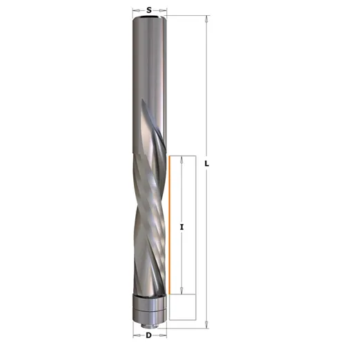 IGM 192B Spiral Flush Trim Bit, Downcut, HWM - D12,7x50,8 L114 S=12