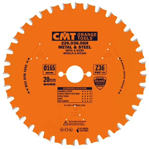 CMT Industrial Dry Cutter Steel Saw Blade - D160x2,0 d20 Z30 HW