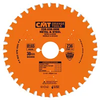 CMT Industrial Dry Cutter Steel Saw Blade - D165x1,6 d30 Z36 HW