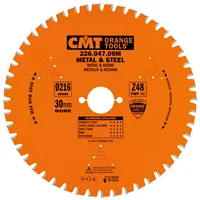 CMT Industrial Dry Cutter Steel Saw Blade - D216x2,2 d30 Z48 HW