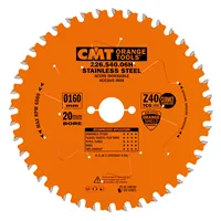 CMT XTreme Saw Blade for Stainless Steel - D160x1,8 d20 Z40 HW