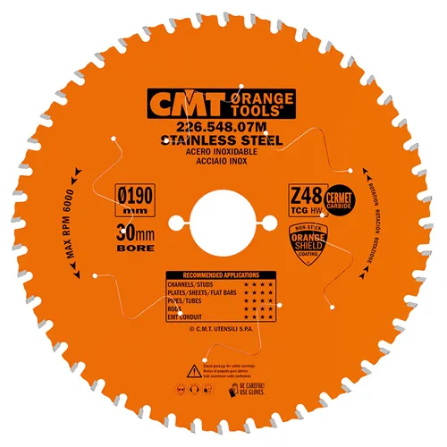 CMT XTreme Saw Blade for Stainless Steel - D216x1,8 d30 Z56 HW