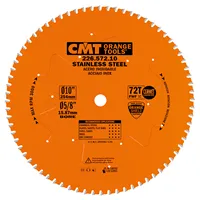 CMT XTreme Saw Blade for Stainless Steel - D254x2,2 d15,8 Z72 HW