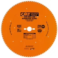 CMT XTreme Saw Blade for Stainless Steel - D355x2,2 d30 Z90 HW