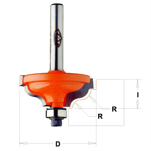 CMT Ogee with Fillet Bit - R4,8-3,6 D34,2x13 S=8 HW
