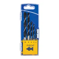 FISCH Wood Twist Drill Set 5 pcs - D4-5-6-8-10