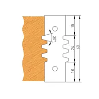 Profile Knife for F620 - 60x24x2mm