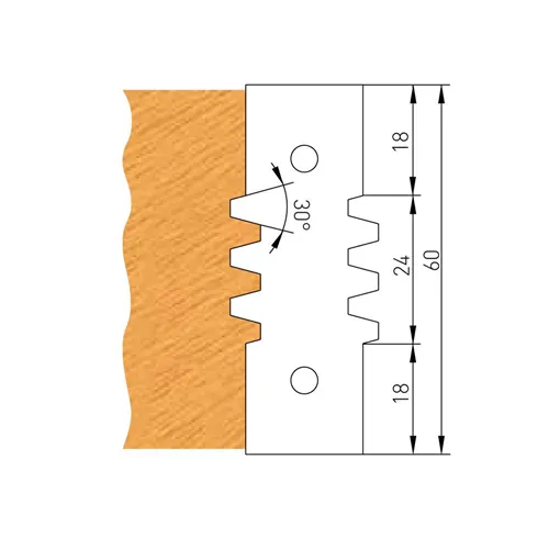 Profile Knife for F620 - 60x24x2mm