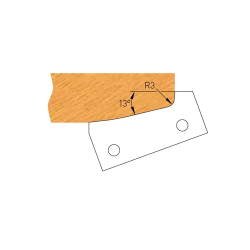 Profile knife for bit nr.1 - F635