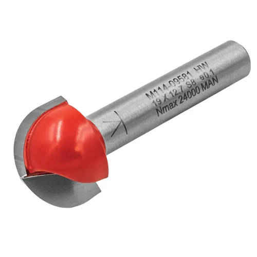 IGM M114 Round Nose Router Bit - R9,5 D19x12,7 L53 S=8 HW