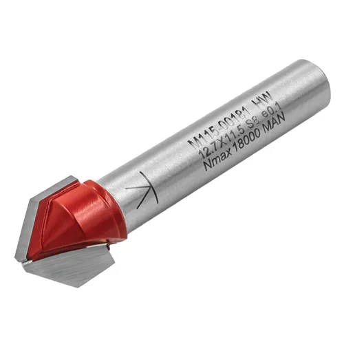 IGM M115 V-Groove Router Bit for Alucobond - 90° D12,7x5,21 L53 S=8 HW