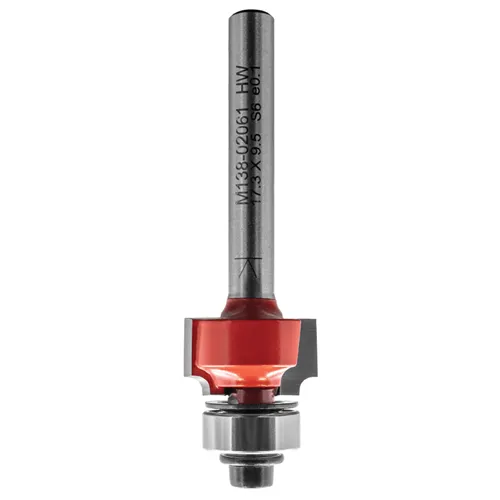 IGM M138 Roundover Router Bit - R2 D17,34x9,5 L61 S=6 HW