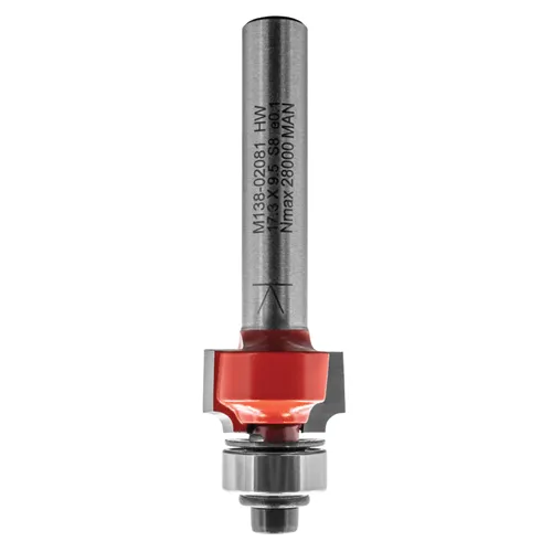 IGM M138 Roundover Router Bit - R2 D17,34x9,5 L61 S=8 HW