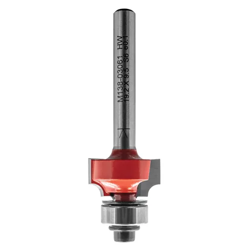 IGM M138 Roundover Router Bit - R3 D19,15x9,5 L61 S=6 HW