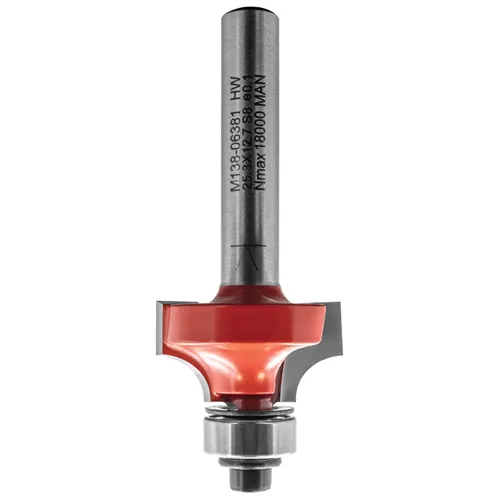 IGM M138 Roundover Router Bit - R6,3 D25,3x12,7 L64 S=8 HW