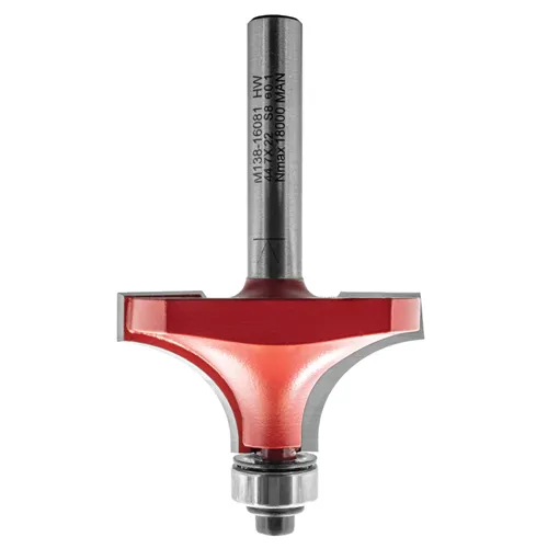 IGM M138 Roundover Router Bit - R16 D44,7x22 L74 S=8 HW