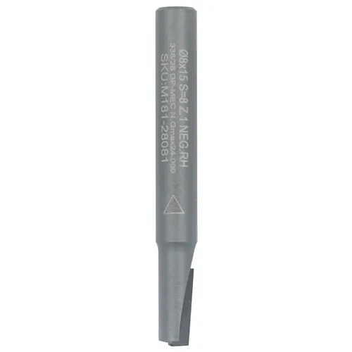 IGM M181 Diamond Router Cutter with Negative Shear Angle - D8x15 L65 S=8 Z1neg.