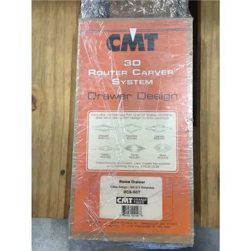 CMT Router Carver System Template for Roma Drawer, 190x65 mm (Unpacked)