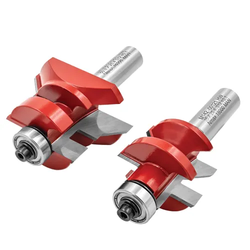 IGM M142 V-Joint Tongue and Groove Bit Set, D50,8x29,65 t19,05-25,4 L81 S=12 HW (Used)