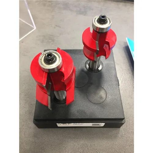 IGM M142 V-Joint Tongue and Groove Bit Set, D50,8x29,65 t19,05-25,4 L81 S=12 HW (Used)