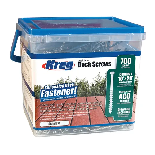 Kreg Protec-Kote Deck Screws, set 700 pcs, 51 mm (Unpacked)