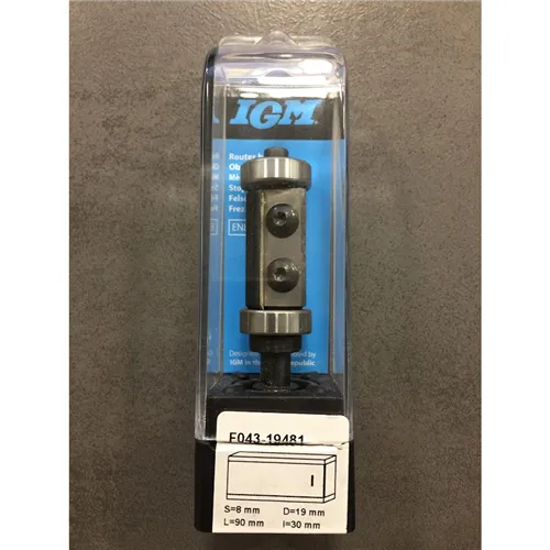 IGM F043 Pattern & Flush Trim Router Cutter TC Knives, D19x30 L90 S=8 (Used)