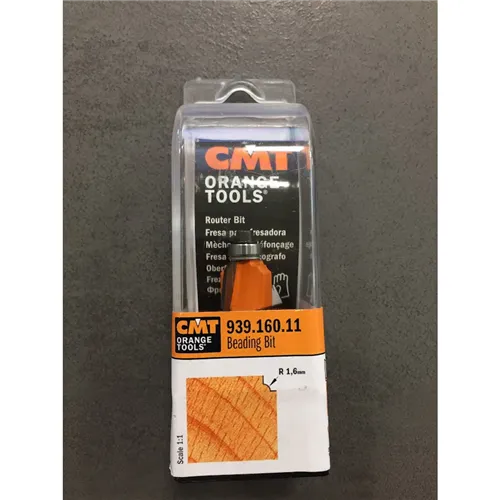 CMT C939 Roundover Bit, R1,6 D15,9x12,7 S=8 HW (Unpacked)