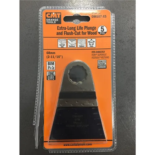 CMT P. and F. Saw Blade with Extra-long Life BIM, for wood, 68 mm, 5pc set, for Fein, (Unpacked)