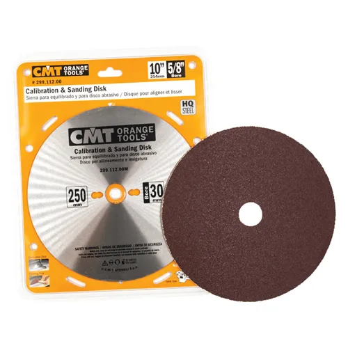 CMT Sanding Steel Disc, D250 d30mm (Used)