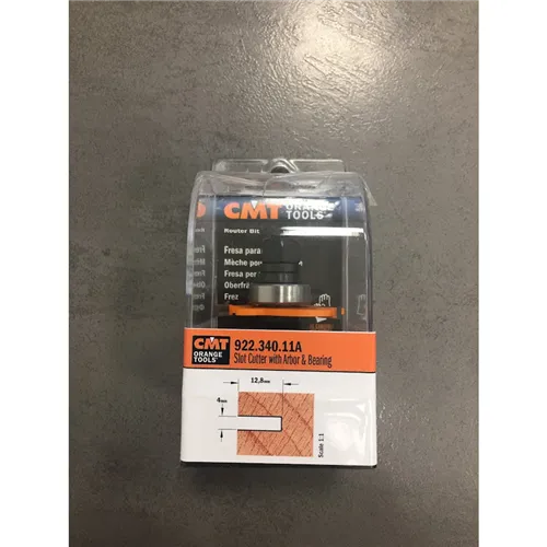 CMT C922 Slot Cutter with Arbor and Bearing, D47,6x4 H12,8 S=8 HW (Unpacked)