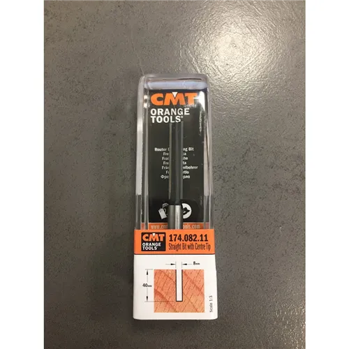 CMT C174 Straight Bit with Plunge, D8x40 L90 S=8 HW (Unpacked)