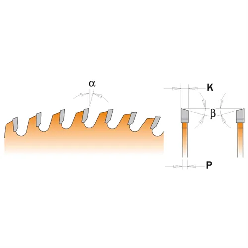 CMT Orange Chrome Super Finishing Saw Blade for cutting Frames - D250x3,0 d30 Z80 HW (Used)