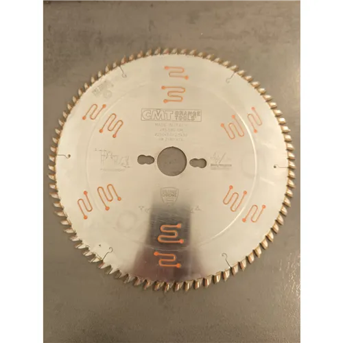 CMT Orange Chrome Super Finishing Saw Blade for cutting Frames - D250x3,0 d30 Z80 HW (Used)