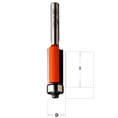 CMT Flush Trim Bit, Straight Teeth - D19x16 L57,1 S=8 HW (Used)