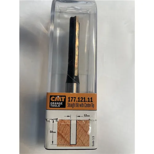 CMT 177 Straight Bit with Plunge - D12x50 L100 S=12 HW (Used)