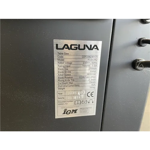 LAGUNA Fusion 2 mod.2022 Table Saw (Used)