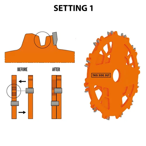 CMT Grooving Saw Blade Set DADO PRO - D203x6,2-20 d15,87 Z12 HW (Used)